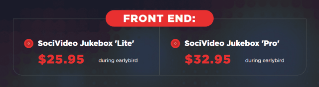 SociVideo Jukebox -Front to end price